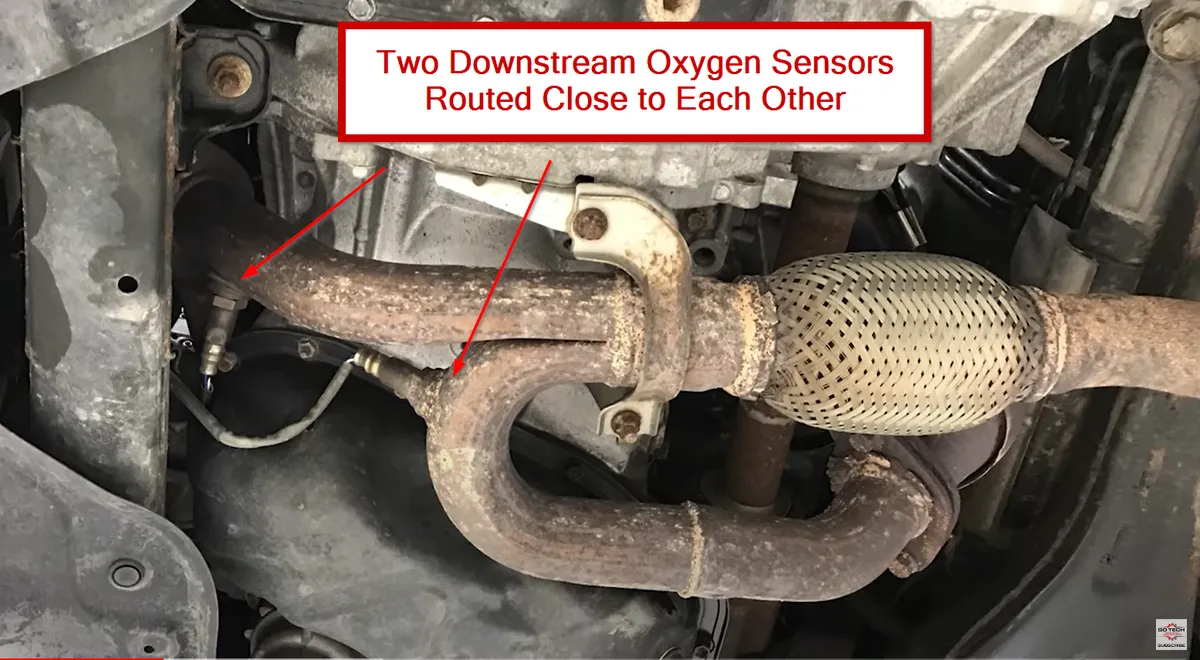 Upstream vs downstream O2 sensor locations
